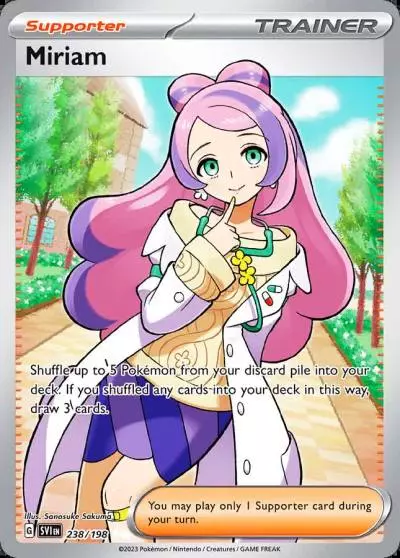 Miriam 238/198 Scarlet & Violet Pokemon card