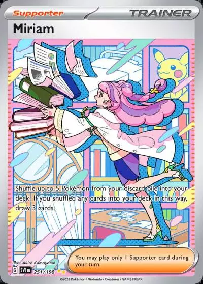 Miriam 251/198 Scarlet & Violet Pokemon card