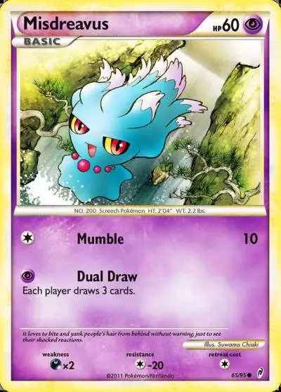 Misdreavus 65/95 Call of Legends Pokemon card