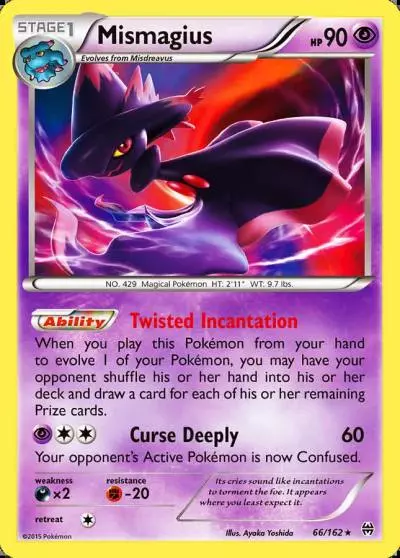 Mismagius 66/162 BREAKthrough Pokemon card