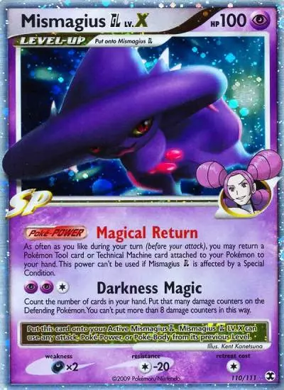 Mismagius GL LV.X 110/111 Rising Rivals Pokemon card