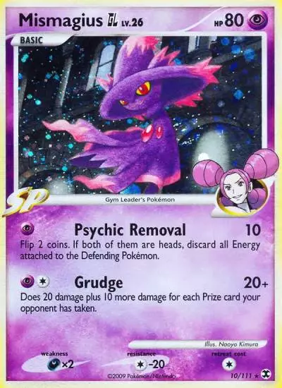 Mismagius GL 10/111 Rising Rivals Pokemon card