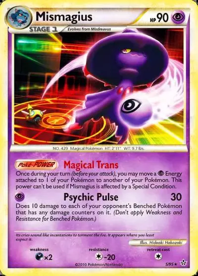 Mismagius 5/95 HS—Unleashed Pokemon card