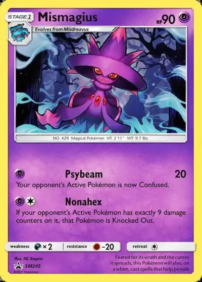Mismagius SM245/248 SM Black Star Promos Pokemon card