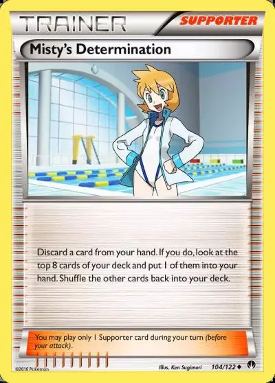 Misty's Determination 104/122 BREAKpoint Pokemon card