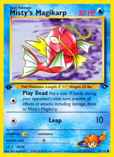 Misty's Magikarp 88/132 Gym Challenge Pokemon card