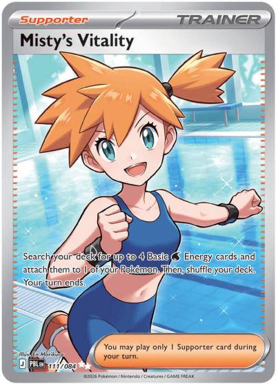 Misty's Vitality 111/84 Pitch Black Pokemon card