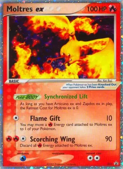 Moltres ex 31/40 Nintendo Black Star Promos Pokemon card