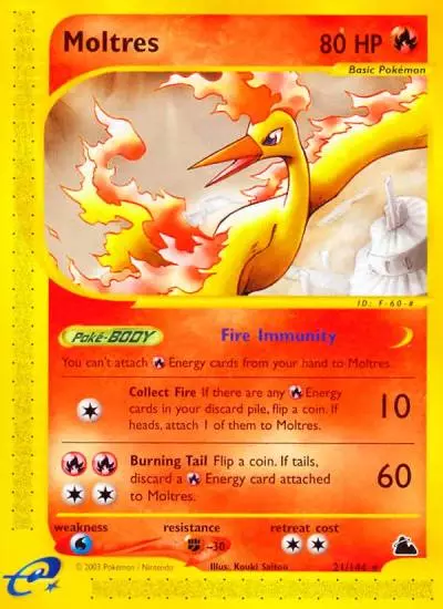 Moltres 21/144 Skyridge Pokemon card