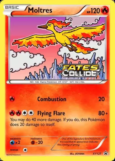 Moltres XY127/211 XY Black Star Promos Pokemon card
