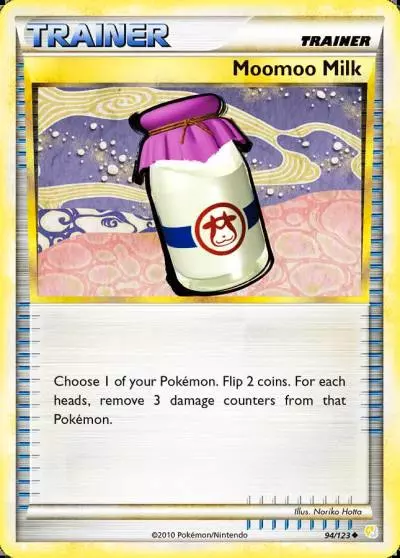 Moomoo Milk 94/123 HeartGold & SoulSilver Pokemon card