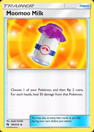 Moomoo Milk 185/214 Lost Thunder Pokemon card