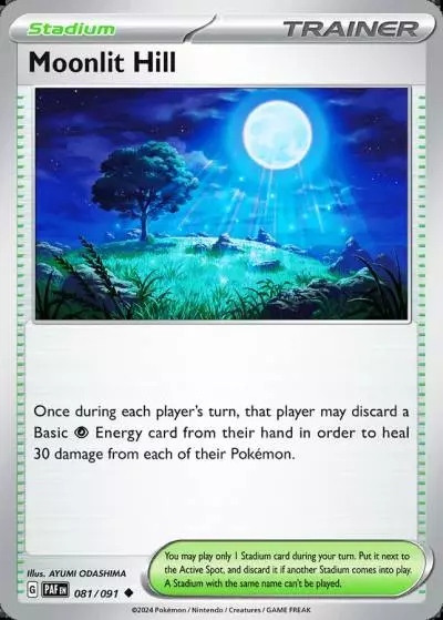 Moonlit Hill 81/91 Paldean Fates Pokemon card