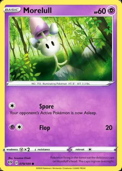 Morelull 79/189 Darkness Ablaze Pokemon card