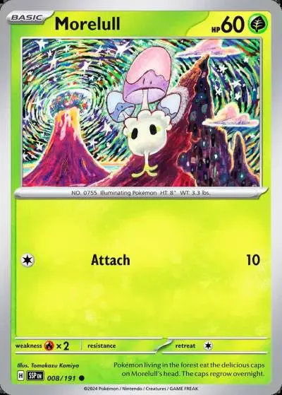Morelull 8/191 Surging Sparks Pokemon card