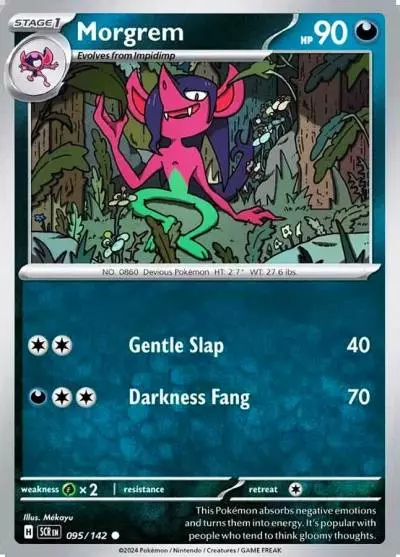 Morgrem 95/142 Stellar Crown Pokemon card