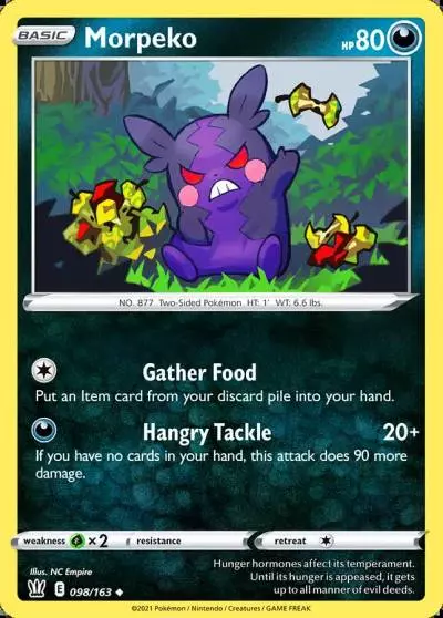 Morpeko 98/163 Battle Styles Pokemon card