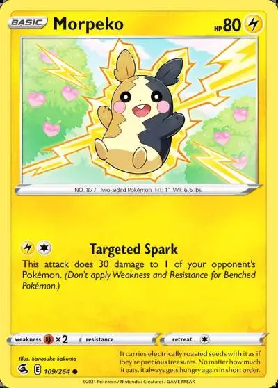 Morpeko 109/264 Fusion Strike Pokemon card