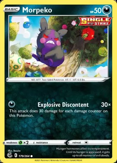 Morpeko 179/264 Fusion Strike Pokemon card