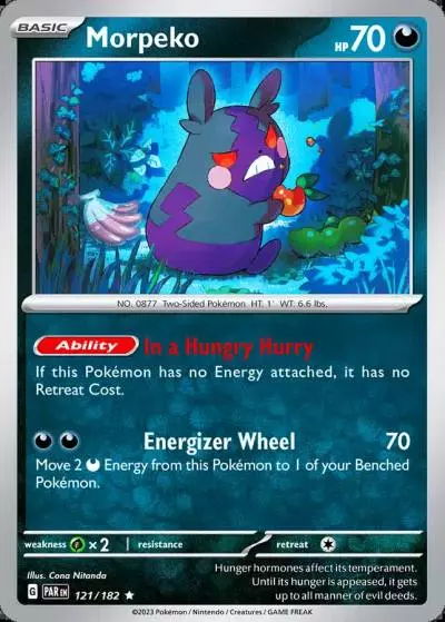 Morpeko 121/182 Paradox Rift Pokemon card