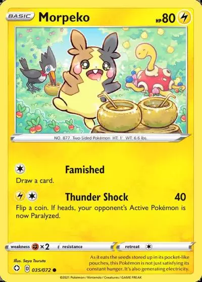 Morpeko 35/72 Shining Fates Pokemon card