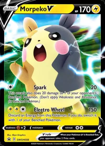 Morpeko V SWSH056/307 SWSH Black Star Promos Pokemon card