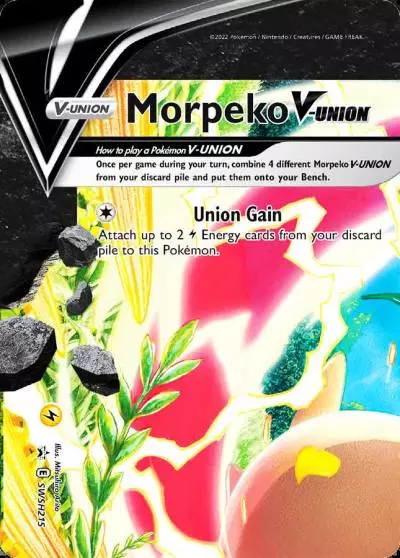 Morpeko V-UNION SWSH215/307 SWSH Black Star Promos Pokemon card
