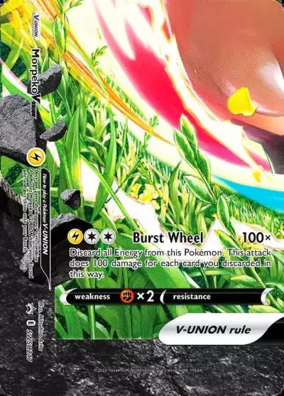 Morpeko V-UNION SWSH217/307 SWSH Black Star Promos Pokemon card