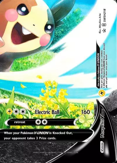 Morpeko V-UNION SWSH218/307 SWSH Black Star Promos Pokemon card