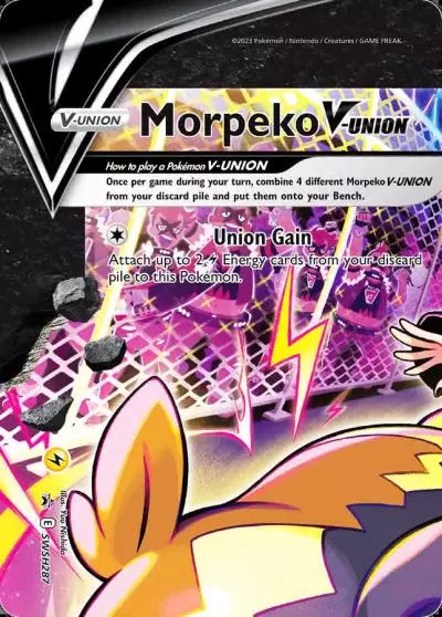 Morpeko V-UNION SWSH287/307 SWSH Black Star Promos Pokemon card