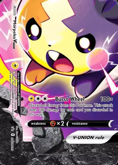 Morpeko V-UNION SWSH289/307 SWSH Black Star Promos Pokemon card
