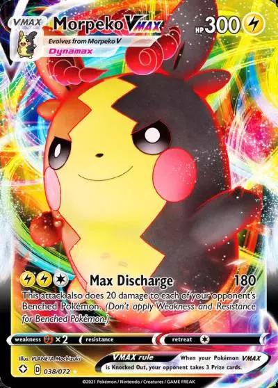 Morpeko VMAX 38/72 Shining Fates Pokemon card