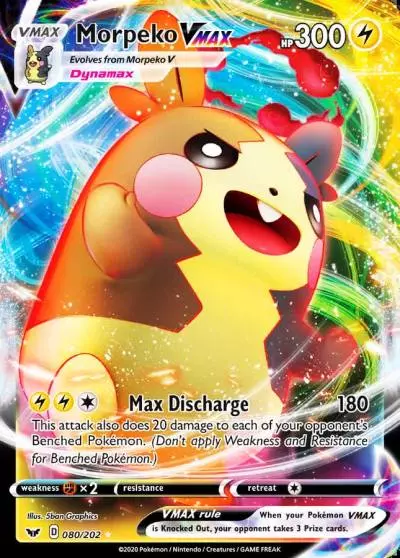 Morpeko VMAX 80/202 Sword & Shield Pokemon card