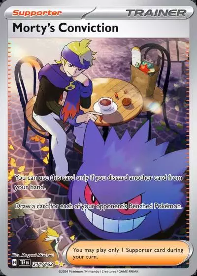 Morty's Conviction 211/162 Temporal Forces Pokemon card