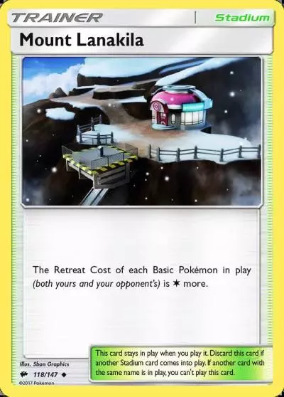 Mount Lanakila 118/147 Burning Shadows Pokemon card