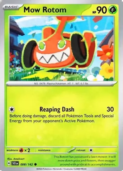 Mow Rotom 8/142 Stellar Crown Pokemon card