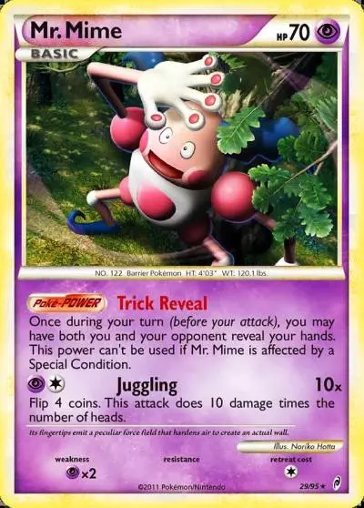 Mr. Mime 29/95 Call of Legends Pokemon card