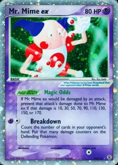 Mr. Mime ex 110/112 FireRed & LeafGreen Pokemon card