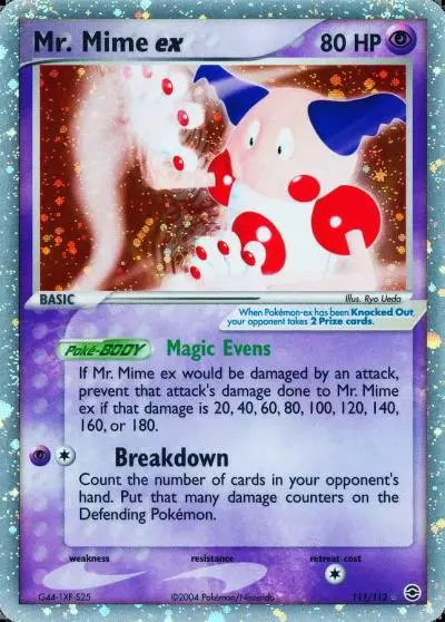 Mr. Mime ex 111/112 FireRed & LeafGreen Pokemon card