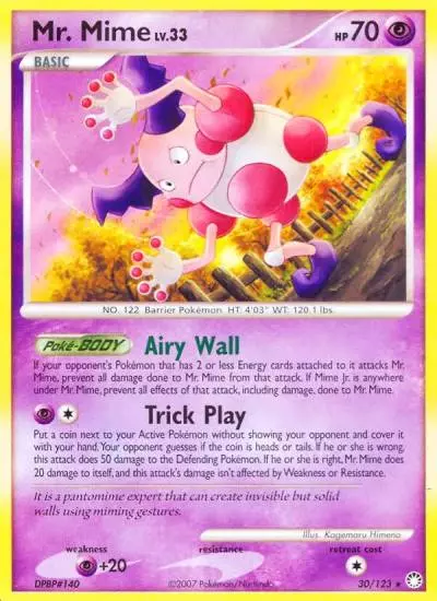 Mr. Mime 30/123 Mysterious Treasures Pokemon card