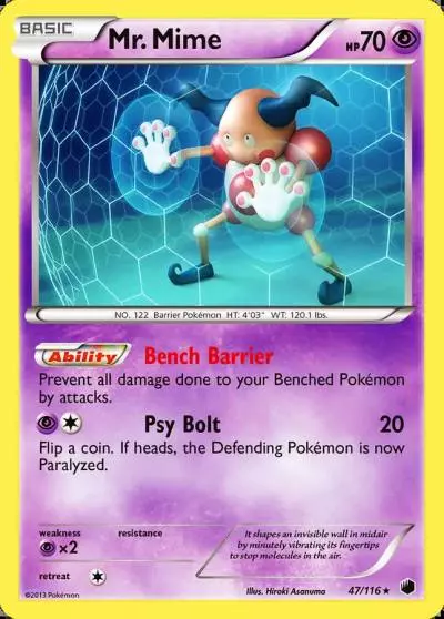 Mr. Mime 47/116 Plasma Freeze Pokemon card