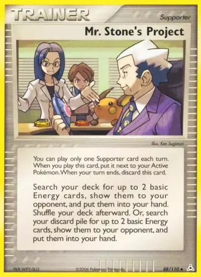 Mr. Stone's Project 88/110 Holon Phantoms Pokemon card