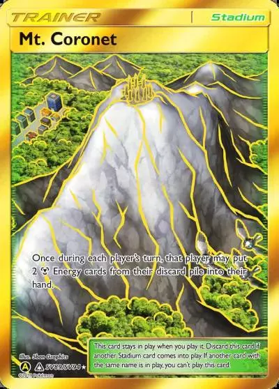 Mt. Coronet SV89/94 Hidden Fates Shiny Vault Pokemon card