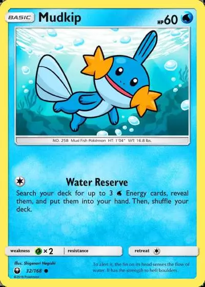 Mudkip 32/168 Celestial Storm Pokemon card