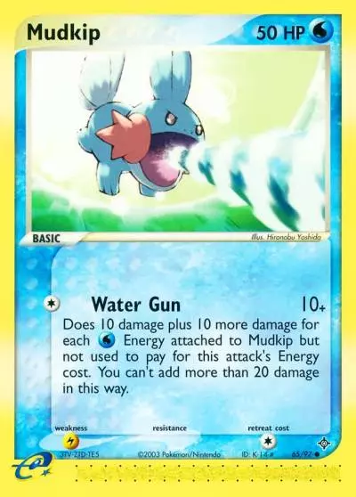 Mudkip 65/97 Dragon Pokemon card