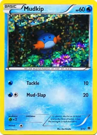 Mudkip 5/12 McDonald's Collection 2015 Pokemon card