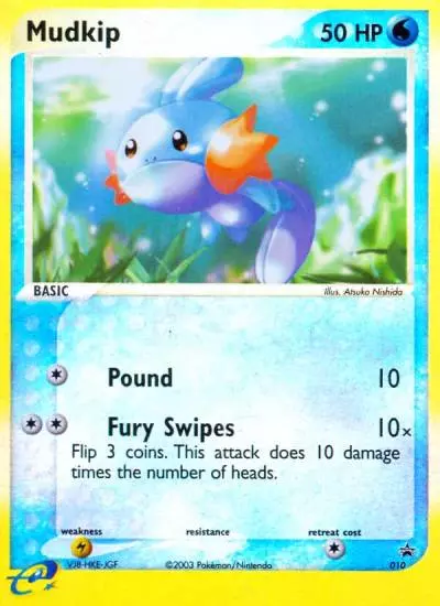 Mudkip 10/40 Nintendo Black Star Promos Pokemon card