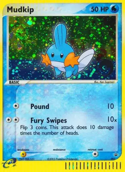 Mudkip 5/40 Nintendo Black Star Promos Pokemon card