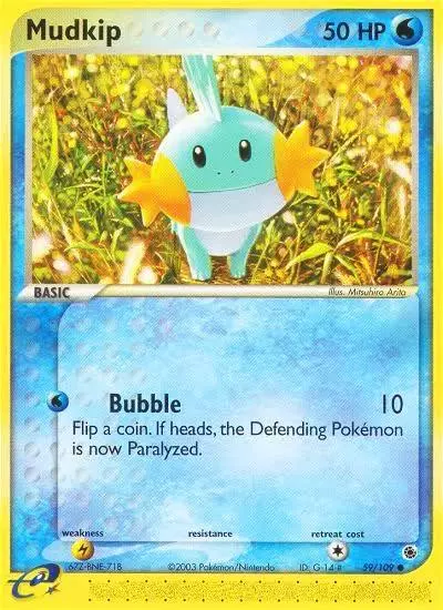 Mudkip 59/109 Ruby & Sapphire Pokemon card