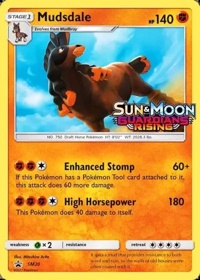 Mudsdale SM20/248 SM Black Star Promos Pokemon card
